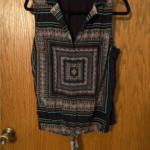 Apt. 9 Geometric Patterned Blouse